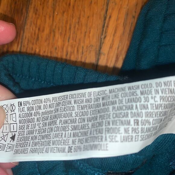 NWOT TEAL SWEATPANTS JOGGERS XS - Picture 4 of 5